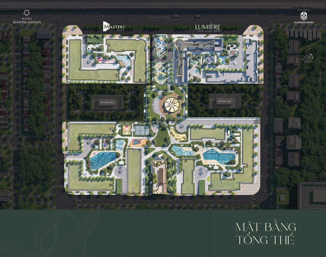 Mặt bằng tổng thể Hà Nội Seasons Garden